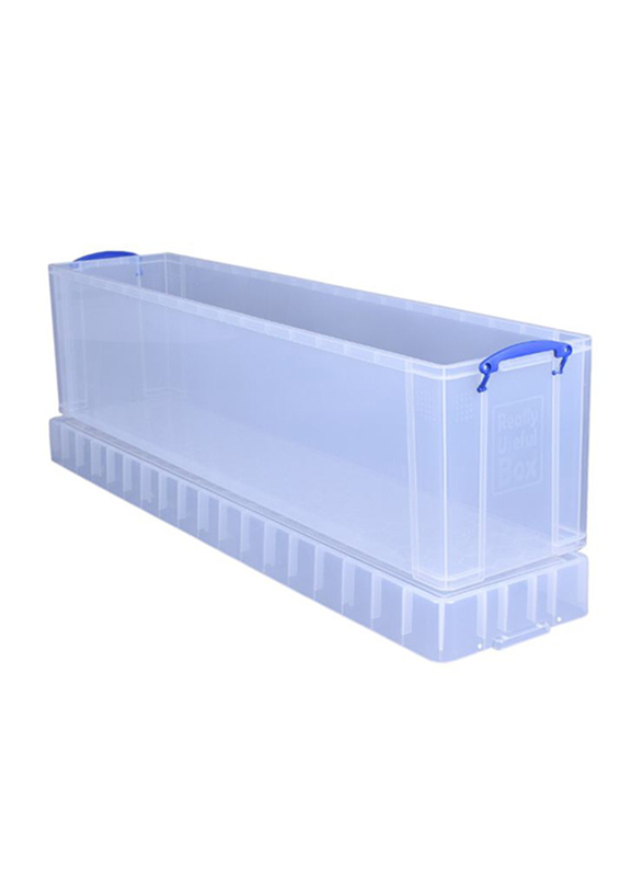 Really Useful Box Storage Box, 77 Liters, Clear