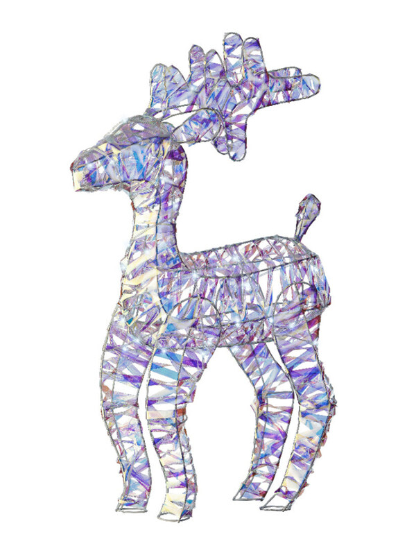 

Kaemingk Micro LED PET Steady Reindeer, 60cm, White