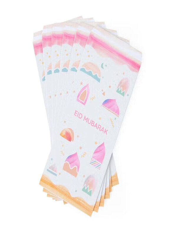 

Sabr Eidi Money Pouch Kids for Occasions Like Ramadan, 6 Pieces, Pink