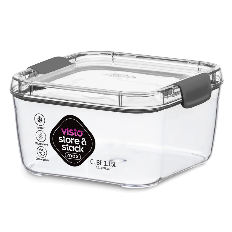 

Visto Max Visto Max 1.15 Liter Cube Storage Container With Clear Base & Lid