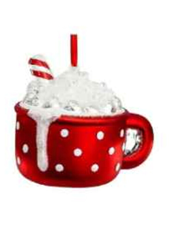 

Swift Teacup With Candy Decoration, 9cm, Red/White