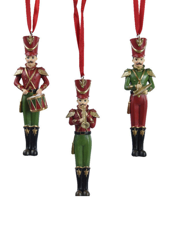 

Kaemingk 3 Designs Polyresin Drum Cymbals Trumpet Soldier, Assorted, Multicolour