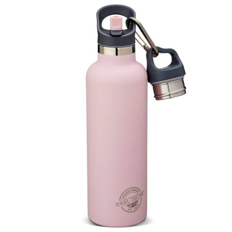 

Carl Oscar TEMPflask Insulated Beverage Flask, Stainless Steel, Leak-Proof Design, Keeps Drinks Hot or Cold, 0.7 L - Pink