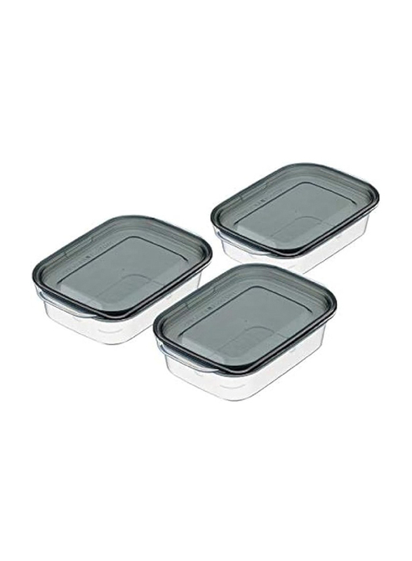 Inomata Hokan-sho Plastic Food Container, 3 x 140ml, Clear