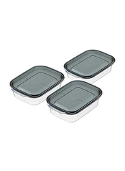 Inomata Hokan-sho Plastic Food Container, 3 x 140ml, Clear