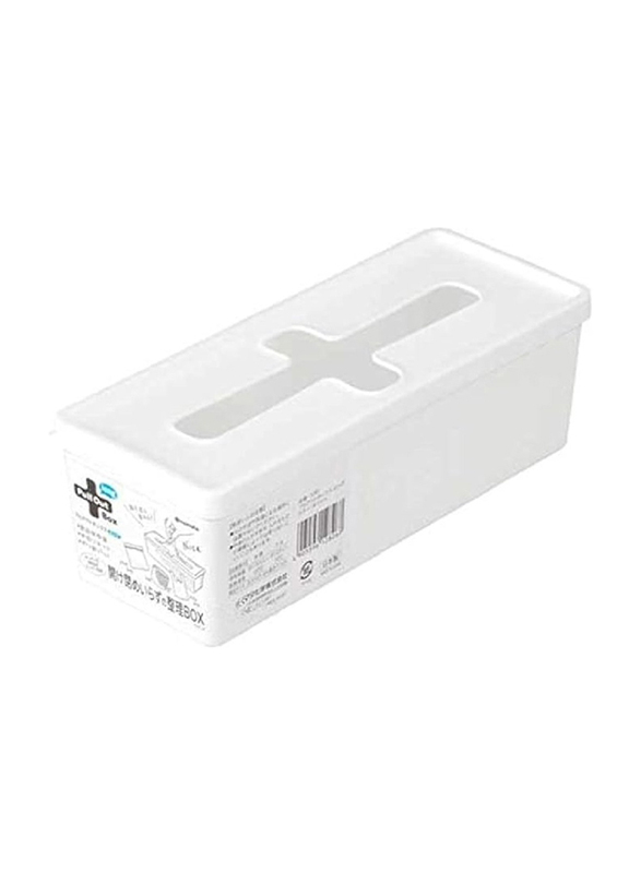 Hokan-sho Plastic Long Pull Out Box, White