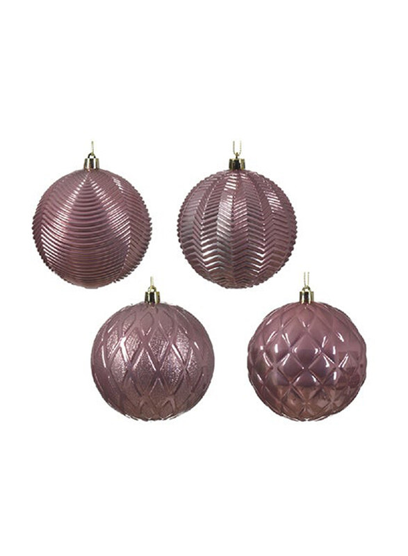 

Kaemingk Decoris Baubles Shatterproof Shiny Winters, 10cm, Assorted Colour