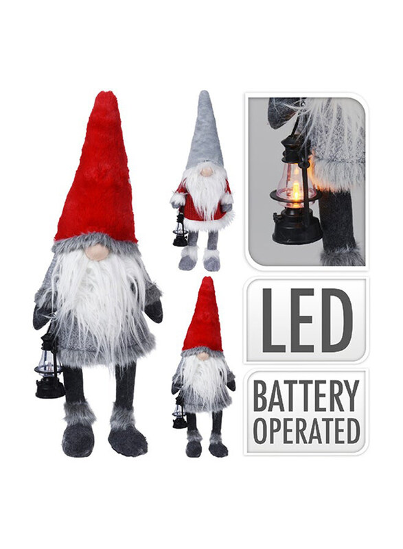 

Koopman 84cm Gnome with LED Nose and Hat, Assorted