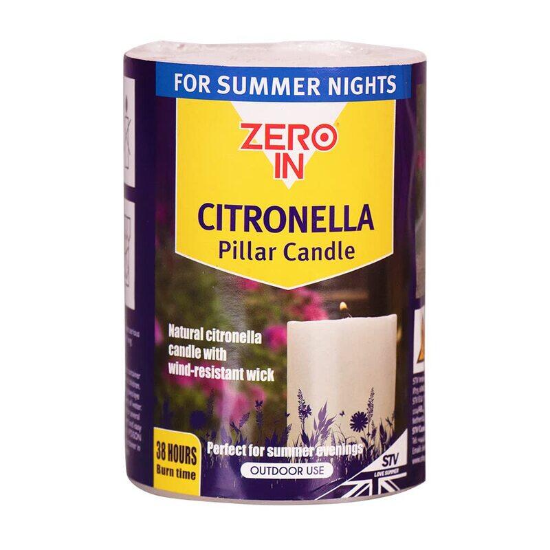 

STV Citronella Pillar Candle, Multicolour