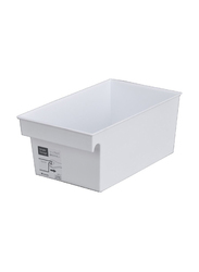 Inomata Hokan-sho Plastic Wide Simple Storage, White