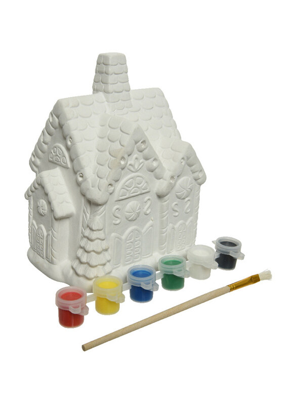 

Kaemingk Christmas Paint Set Gypsum House, 15cm, White
