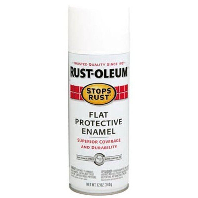 

Rust-Oleum Stops Rust Flat Spray Paint 7790830, 12oz, White