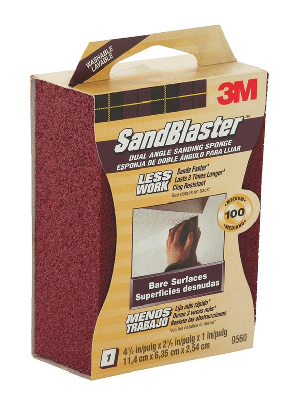 

3M 100 Grit Detail Sand Sponge, Brown