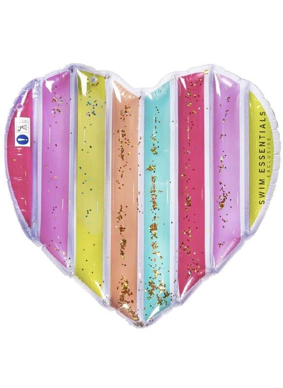 

Swim Essentials Rainbow Heart Float 150 cm diameter, Suitable for Age +3