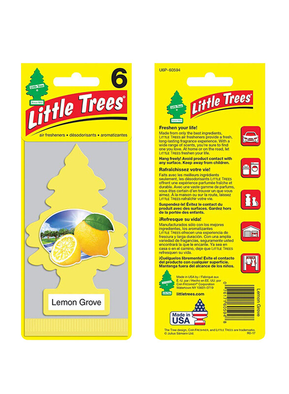 

Little Trees Lemon Grove Paper Air Freshener, Yellow