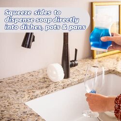 Scrub Daddy Dual Action Soap Dispenser, White