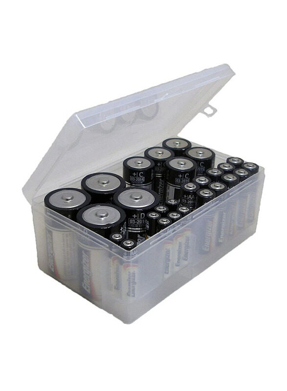 

Dial Multi-Pack Battery Organizer, Clear