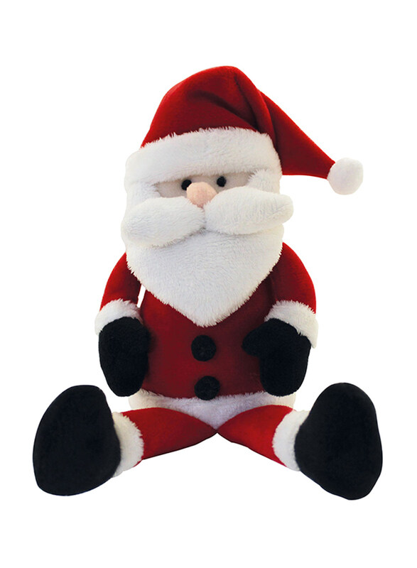 

Eurowrap Santa Plush Toy, Red/White/Black