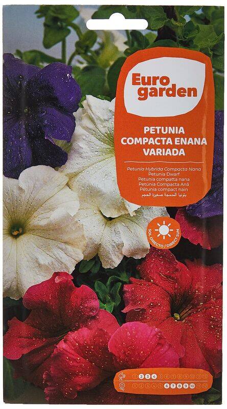 

Euro Garden Dwarf Compact Mixed Petunia Seeds