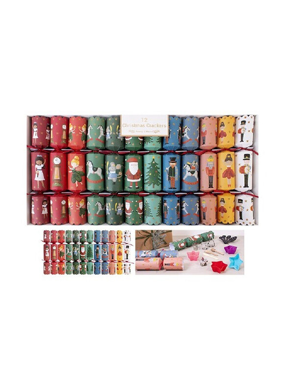 

RSW 12 Santa & Nutcracker 12 Inch Crackers, 12 Pieces, Multicolour
