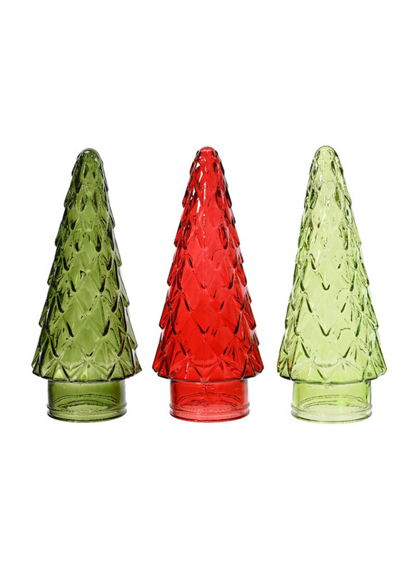 

Kaemingk Glass Christmas Tree, 25cm, Assorted