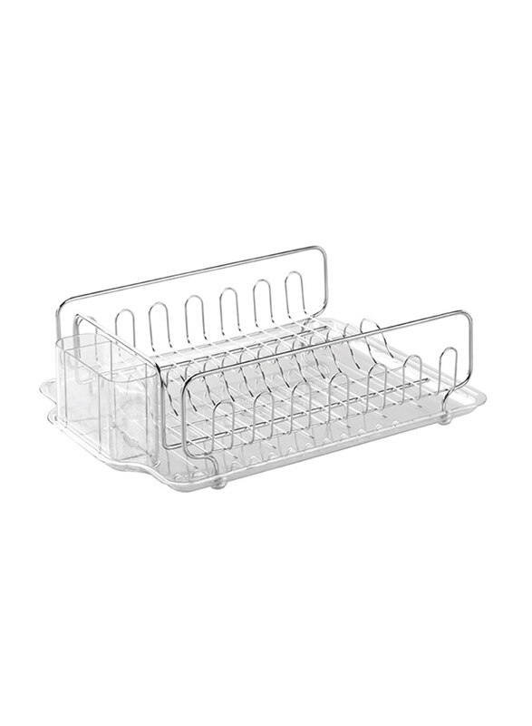 

Interdesign Forma Lupe Dish Drainer, 12.2 x 17.5 x 5.2 inch, Clear