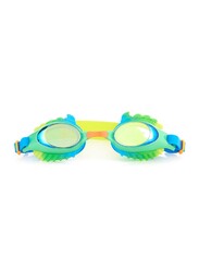 Bling2o Dylan Phoenix Green Swim Goggles for Kids Age +3, 100% silicone I latex-free I With uv protection I Anti-fog I with adjustable nose piece I comes with hard protective case.