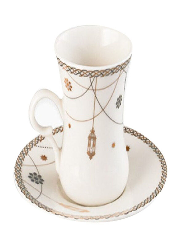 

Homesmiths 6-Piece Rosa Farha Tea Set, Beige