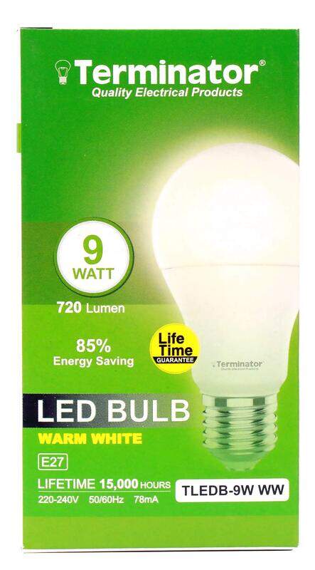 

Terminator E-27 TLEDB-9W WW ESMA 9W LED Bulb, Warm White
