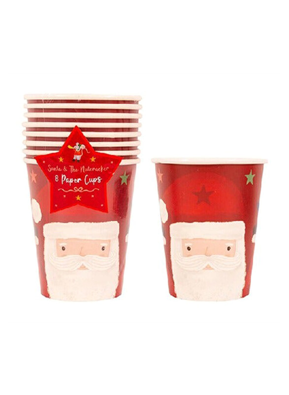 

RSW 8oz Santa Face Paper Tumbler, 8 Pieces, Assorted