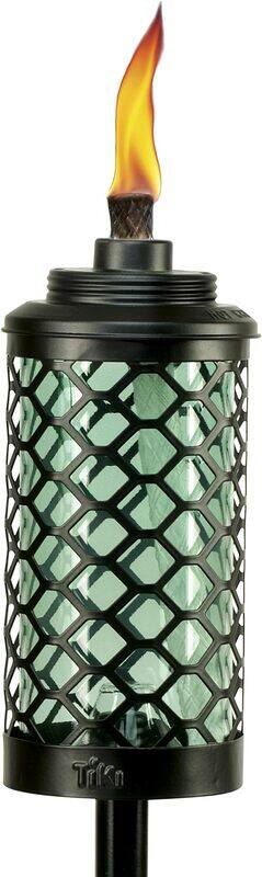 

TIKI Brand Honeycomb Decorative Outdoor Lighting Torch for Patio, Backyard & Lawn, 1120112, Blue