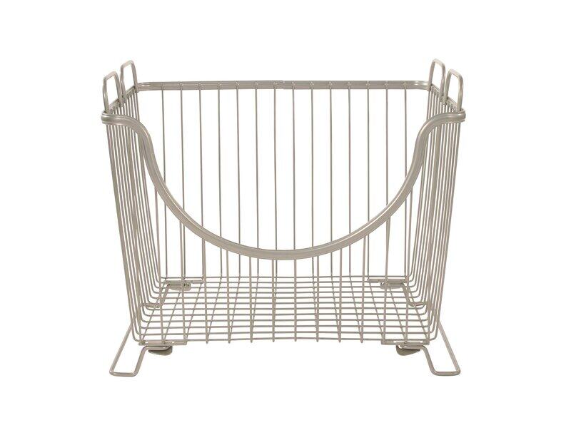 

Spectrum Diversified Ashley Stackable Basket, Large, Satin Nickel