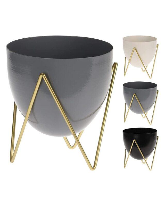 

Homesmiths Flower Pot On Metal Stand, Assorted