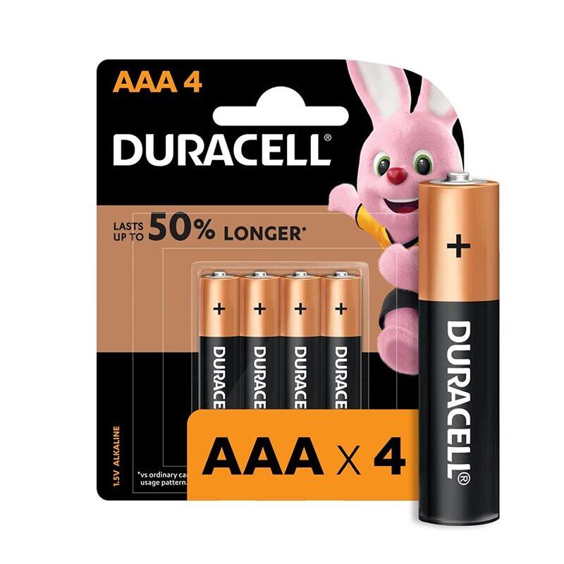 

Duracell 32049 Type AAA Alkaline Battery, 4 Piece, Black