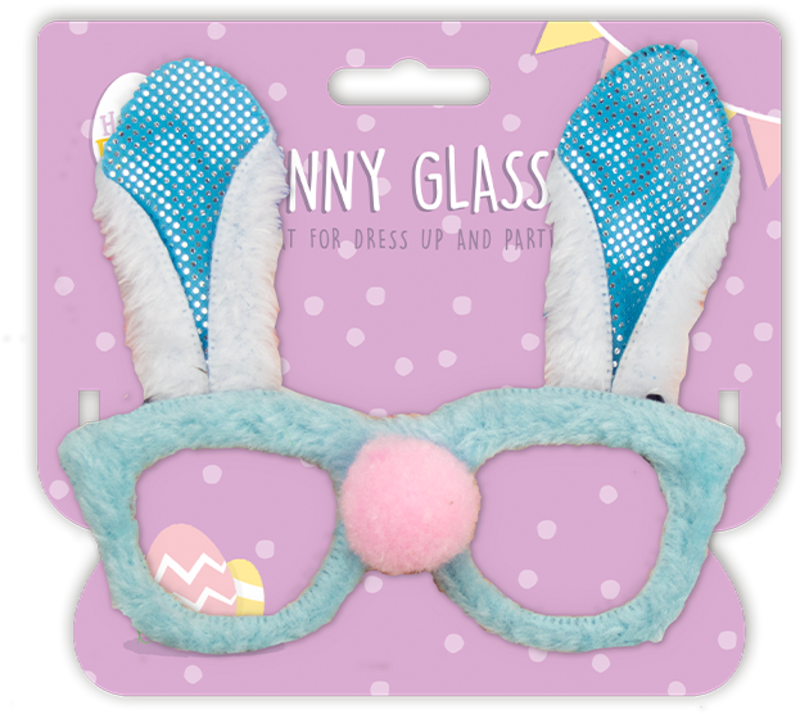 Gems Easter Bunny Novelty Glasses Assorted 1 Piece