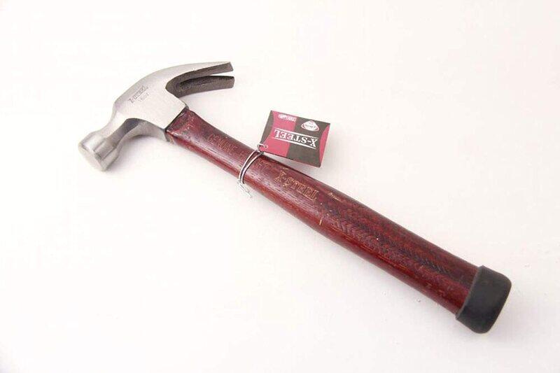 

X-Steel 16oz Claw Hammer with Hickory Wood Handle, Silver/Brown