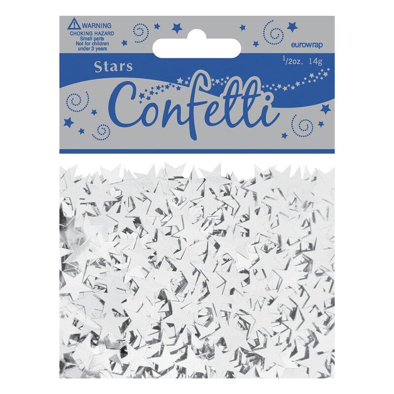 

Eurowrap Star Confetti, S10SCC, Silver