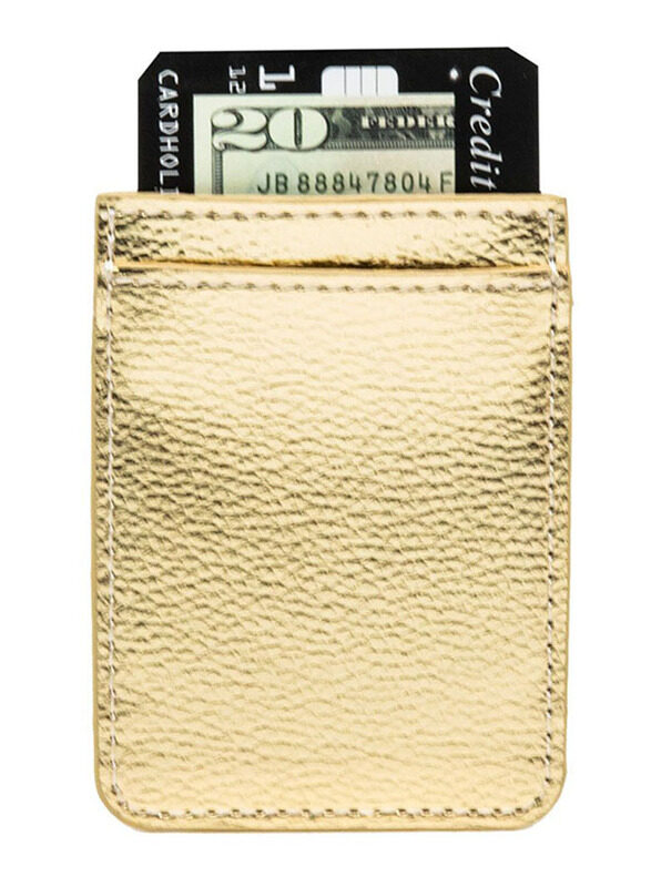 

Idecoz Faux Leather Phone Pocket, Gold