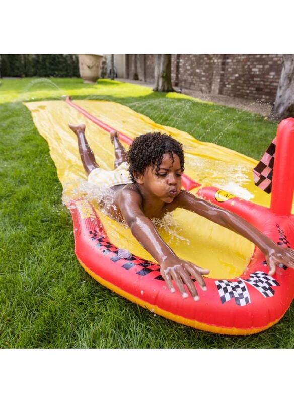 Swim Essentials  Double Waterslide RACING Sprinkler, Suitable for Age +3