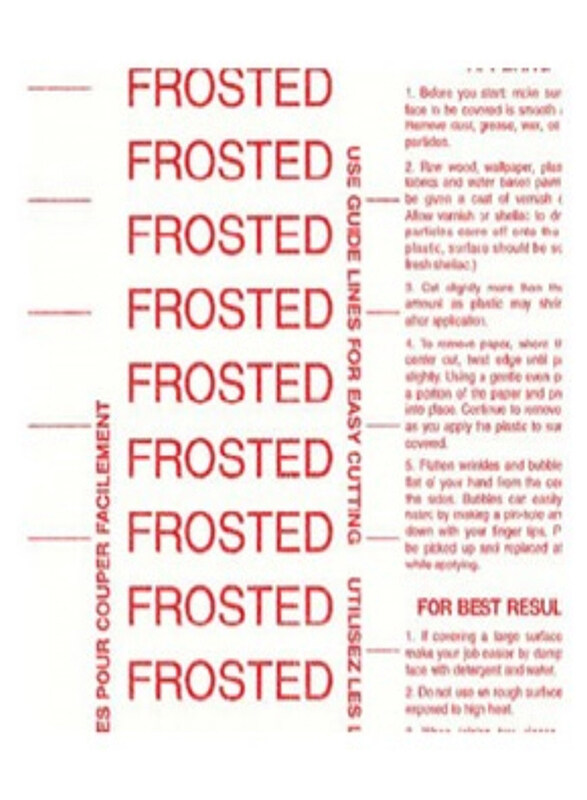 

Con-Tact Adhesive Frost Liner, 274.32 x 45.72cm, Red/White