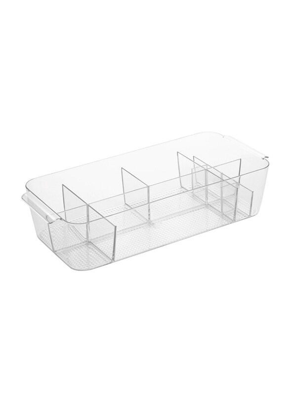 

Interdesign Clarity Large Divided Cosmetic Case Organizer, 16.25 x 7 x 3.75 inch, Clear