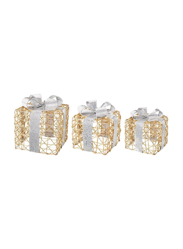 

Kaemingk Micro LED Polyester Giftbox, Gold