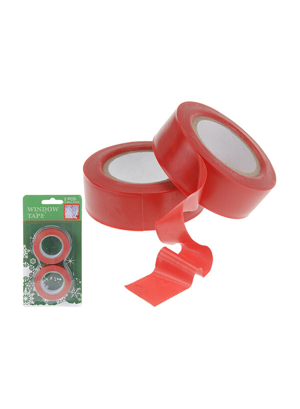 

Homesmiths Christmas Window Tape, 2 x 10 Meters, Red