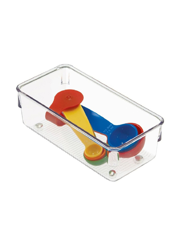 IDesign Linus Organiser Tray, Small, Clear