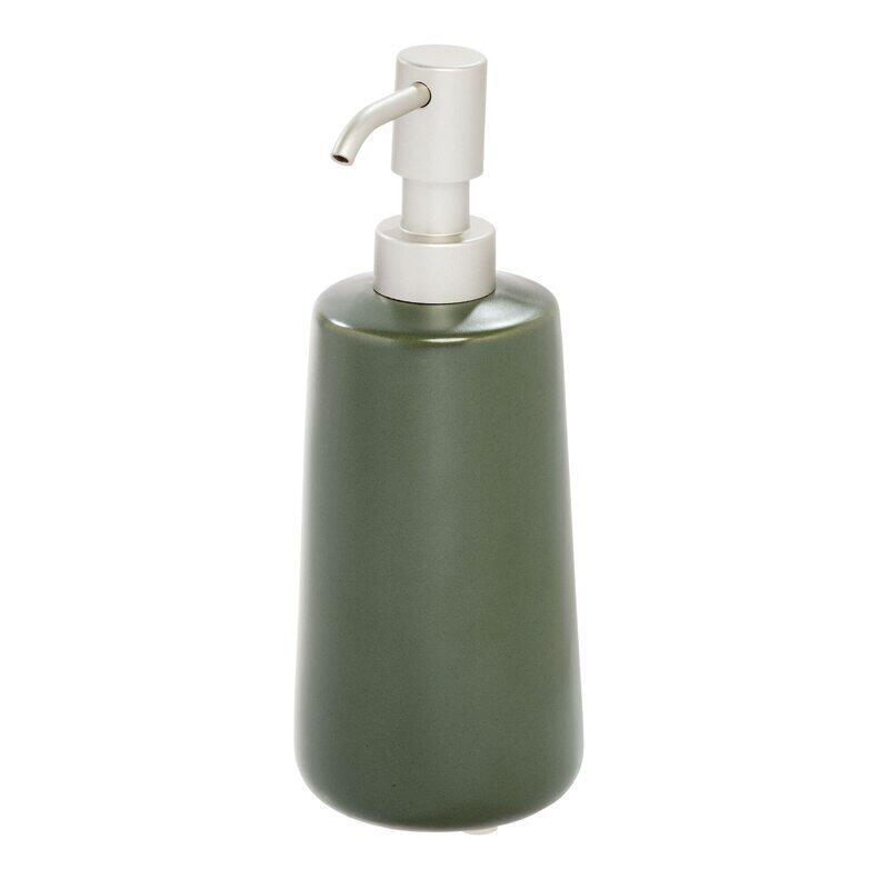 

IDesign Eco Vanity Ceramic Soap Dispenser, Green