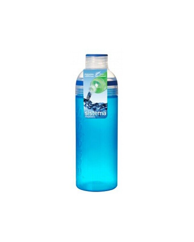 

Sistema 700ML Trio Bottle, Portable with screw top Lid. Freezer, Dishwasher & Microwave safe without Lid and BPA Free. Sky Blue