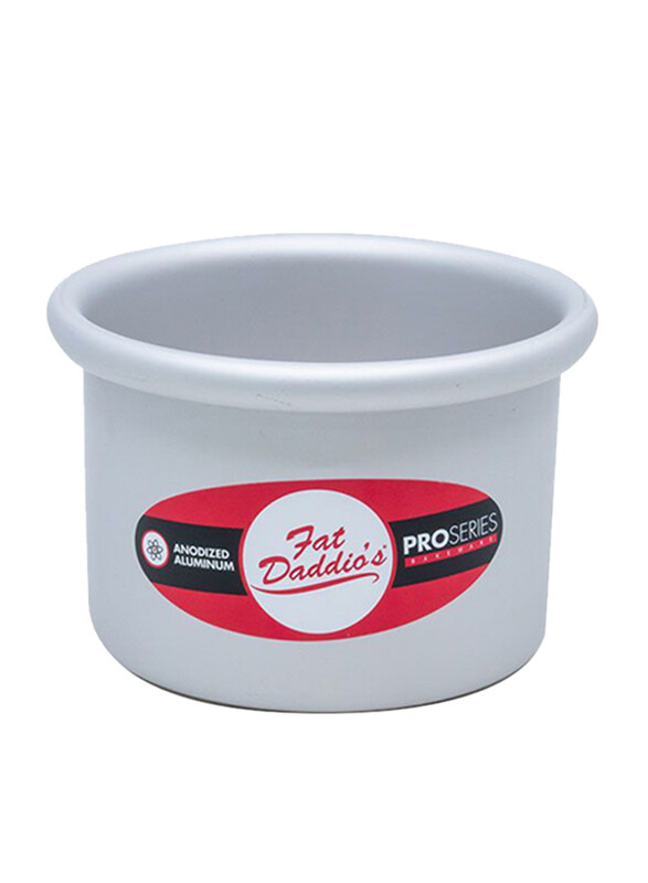 

Fat Daddio'S 4 inch Round Cake Pan with Solid Bottom, 10.16x10.16x7.62 cm, Grey