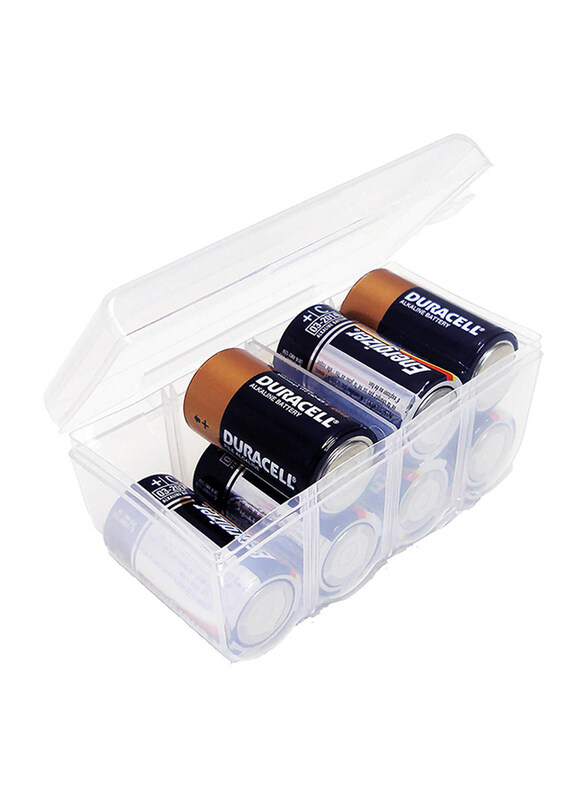 

Dial Battery Storage Box for C Size, Clear