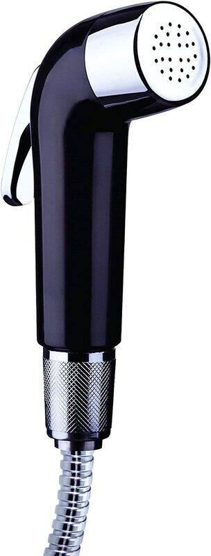 

Bold Brass Nero No Leak Shattaf Hand Shower, Black/Silver