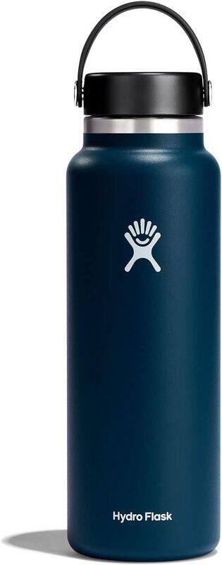 

Hydro Flask - Water Bottle 1180 ml (40 oz) - Vacuum Insulated Stainless Steel Water Bottle Flask with Leak Proof Flex Cap with Strap - BPA-Free - Wide